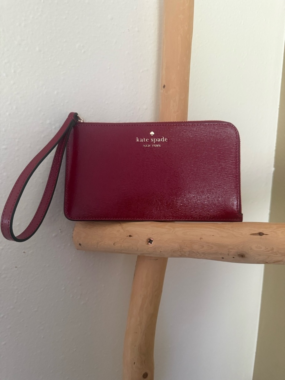 kate spade Red Wristlet with Strap